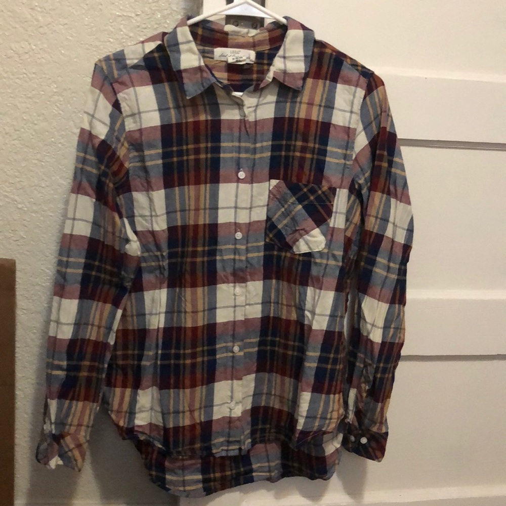 Plaid button down